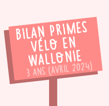 Prime vélo wallonne : bilan et enquête auprès des bénéficiaires