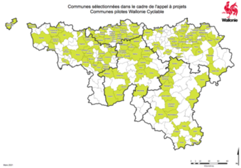 Les Communes Pilotes Wallonie cyclable sont connues !
